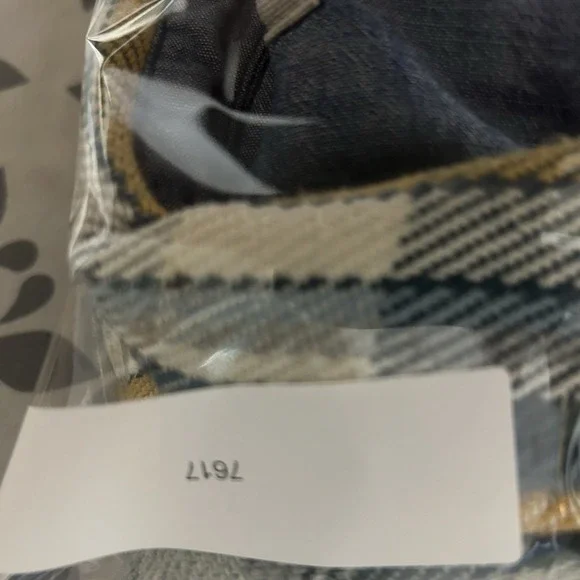 Outerknown Blanket Shirt Mens M Green Plaid Thick Knit Flannel Long Sleeve - Picture 9 of 11